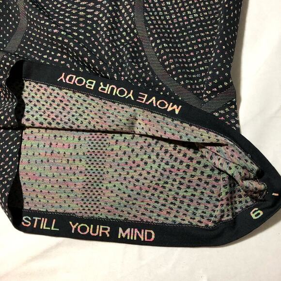 Lululemon swifty tech grid warp black neon multicolor womens long sleeve top 6 - Picture 3 of 10